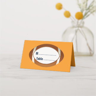 Personalised Football Folded Place Card