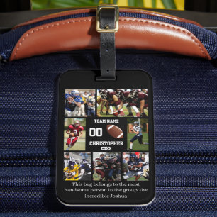 Personalised Football Funny Luggage Tag
