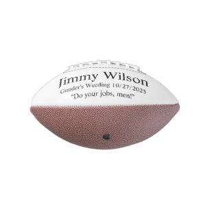 Personalised Football, Groomsmen Gift, Ring Bearer Football