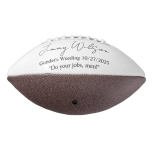 Personalised Football, Groomsmen Gift, Ring Bearer Football