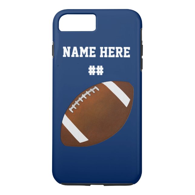 Personalised Football iPhone 7 Plus Case (Back)