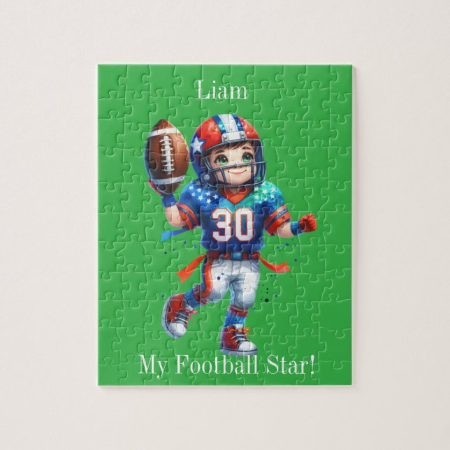 Personalised football jigsaw puzzle (Vertical)