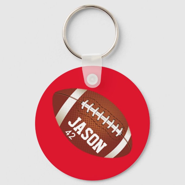 Personalised Football Keychain (Front)