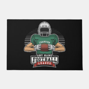 Personalised Football League Player Team Champ Doormat