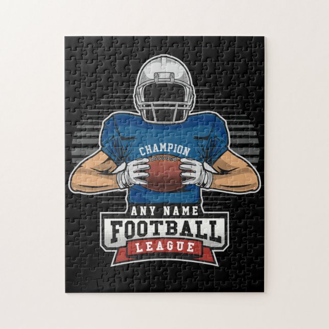 Personalised Football League Player Team Champ  Jigsaw Puzzle (Vertical)
