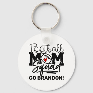 Personalised Football Mum Squad Key Ring