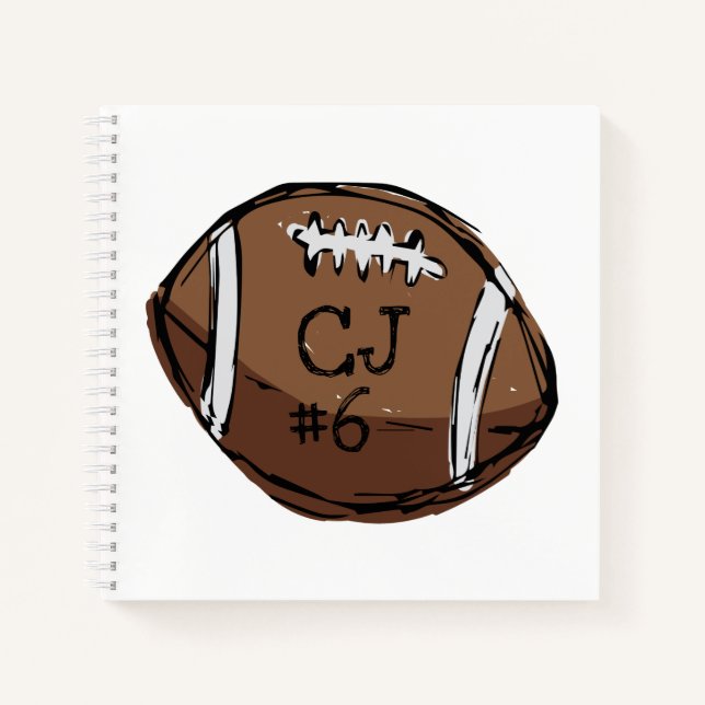 Personalised Football Notebook (Front)