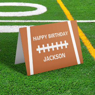 Personalised Football Player Ball Happy Birthday Card