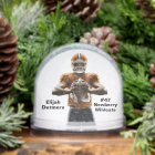  Personalised Football Player Snow Globe