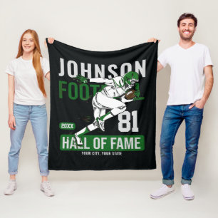 Personalised Football PLAYER Team NUMBER Sports   Fleece Blanket