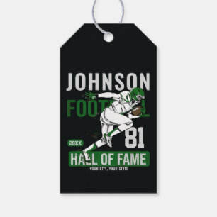 Personalised Football PLAYER Team NUMBER Sports Gift Tags