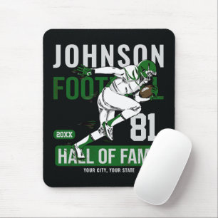 Personalised Football PLAYER Team NUMBER Sports  Mouse Pad