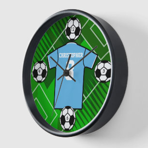 Personalised Football Soccer Jersey wall clock