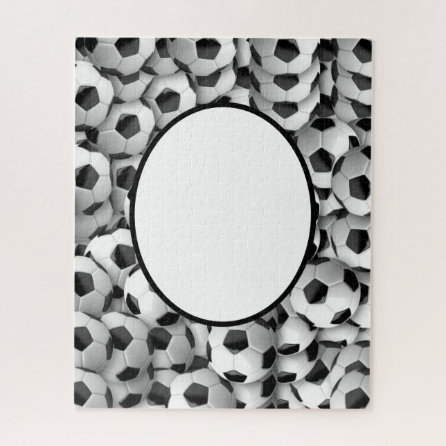 Personalised Football Soccer themed Jigsaw Puzzle (Vertical)