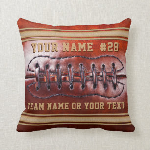 Personalised Football Team Gifts Cool Vintage Look Cushion