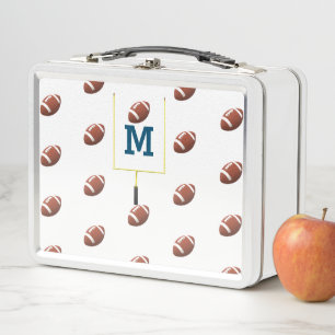 Personalised Football Themed Metal Lunch Box