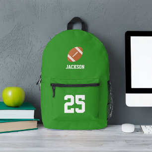 Personalised Football Themed Printed Backpack