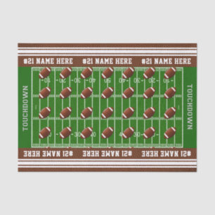 Personalised Football Tissue Paper Name and Number