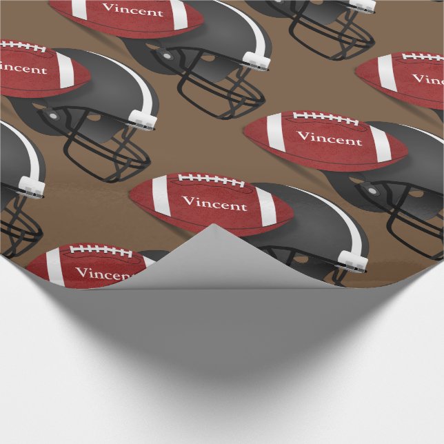 Personalised Football Wrapping Paper (Corner)