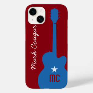 personalised for a rock music guitarist Case-Mate iPhone 14 case