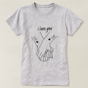 Personalised for couples on the day of love T-Shirt