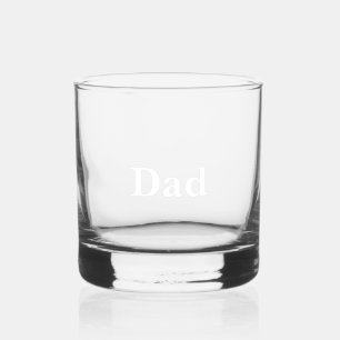 Personalised for Dad Whiskey Glass