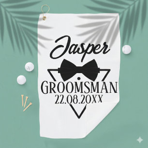 Personalised for Groomsman Golf Towel