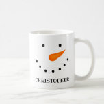 Personalised {for Long Names} Snowman Coffee Mug<br><div class="desc">Personalised Snowman Mug for those with long names. Perfect for Hot Chocolate kind of days and snuggling up to watch Christmas movies.</div>