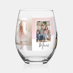 Personalised for Mum Stemless Wine Glass