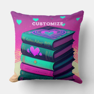 Personalised For The Love Of Books Cushion