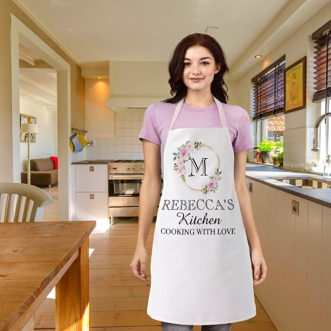 Personalised for Women Custom Family Cooking Gift  Apron (Creator Uploaded)