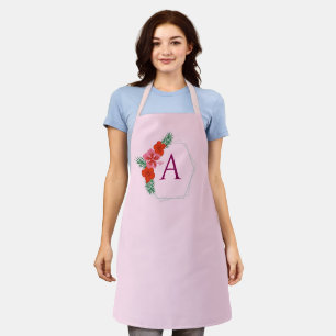 Personalised for Women Custom Family Cooking Pink Apron