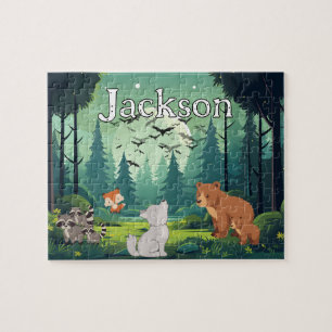 Personalised Forest Child Name Puzzle