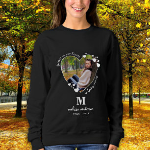 Personalised Forever In Our Hearts Photo Memorial Sweatshirt