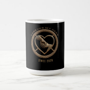 Personalised Forever My Hero Parent Child Heart Le Coffee Mug