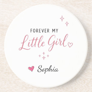 Personalised Forever My Little Girl Coaster