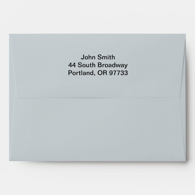 Personalised Formal Invitation Envelope (Back (Top Flap))