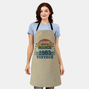 Personalised forty vintage 40th birthday party apron
