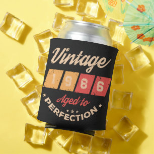 Personalised forty vintage 40th birthday party can cooler