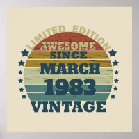 Personalised forty vintage 40th birthday party