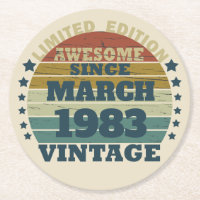 Personalised forty vintage 40th birthday party