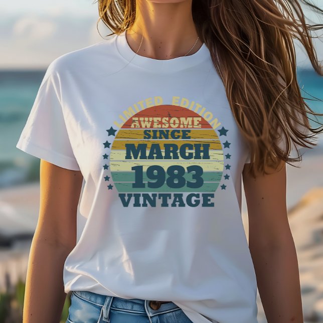 Personalised forty vintage 40th birthday party T-Shirt (Creator Uploaded)