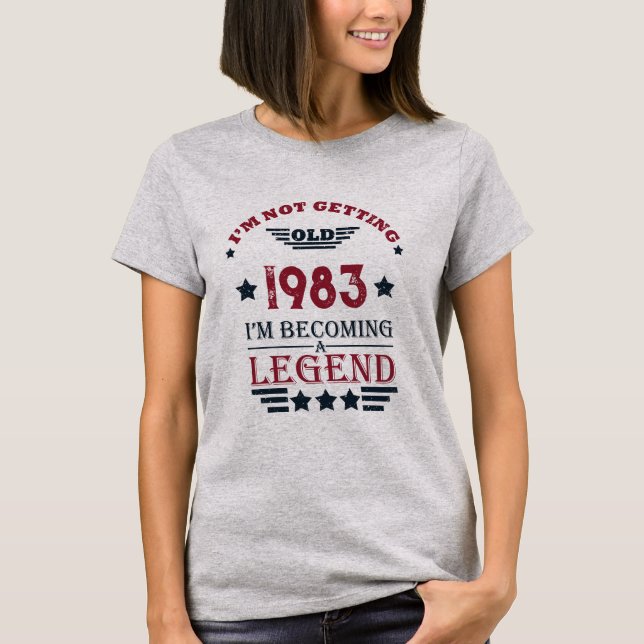 Personalised forty vintage 40th birthday party T-Shirt (Front)