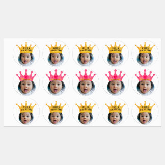 PERSONALISED foto cupcake toppers stickers party