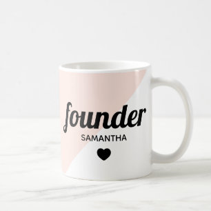Personalised founder modern professional boss coffee mug