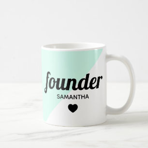 Personalised founder modern professional boss coffee mug