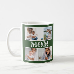Personalised Four Photo Gift for Mum Coffee Mug