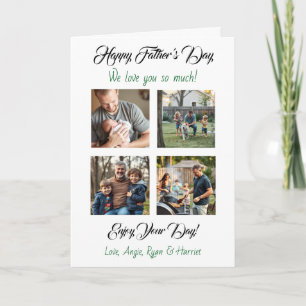 Personalised Four Photo Template Father's Day