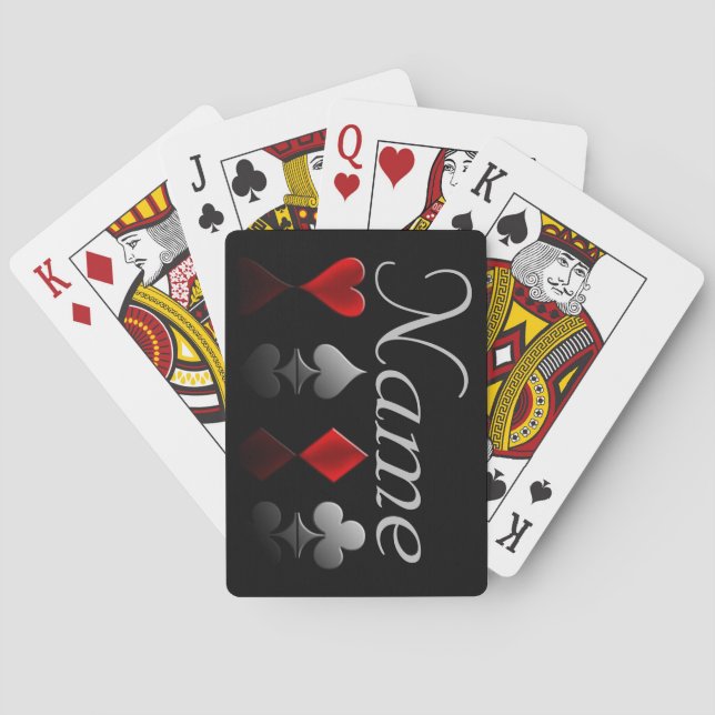 Personalised Four Suits Playing Cards (Back)