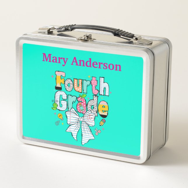 Personalised Fourth Grade Lunch Box (Front)